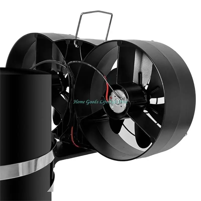 E74E مروحة مدفأة من سبائك الألومنيوم، مروحة موقد بتصميمات أنيقة لديكور المنزل الحديث