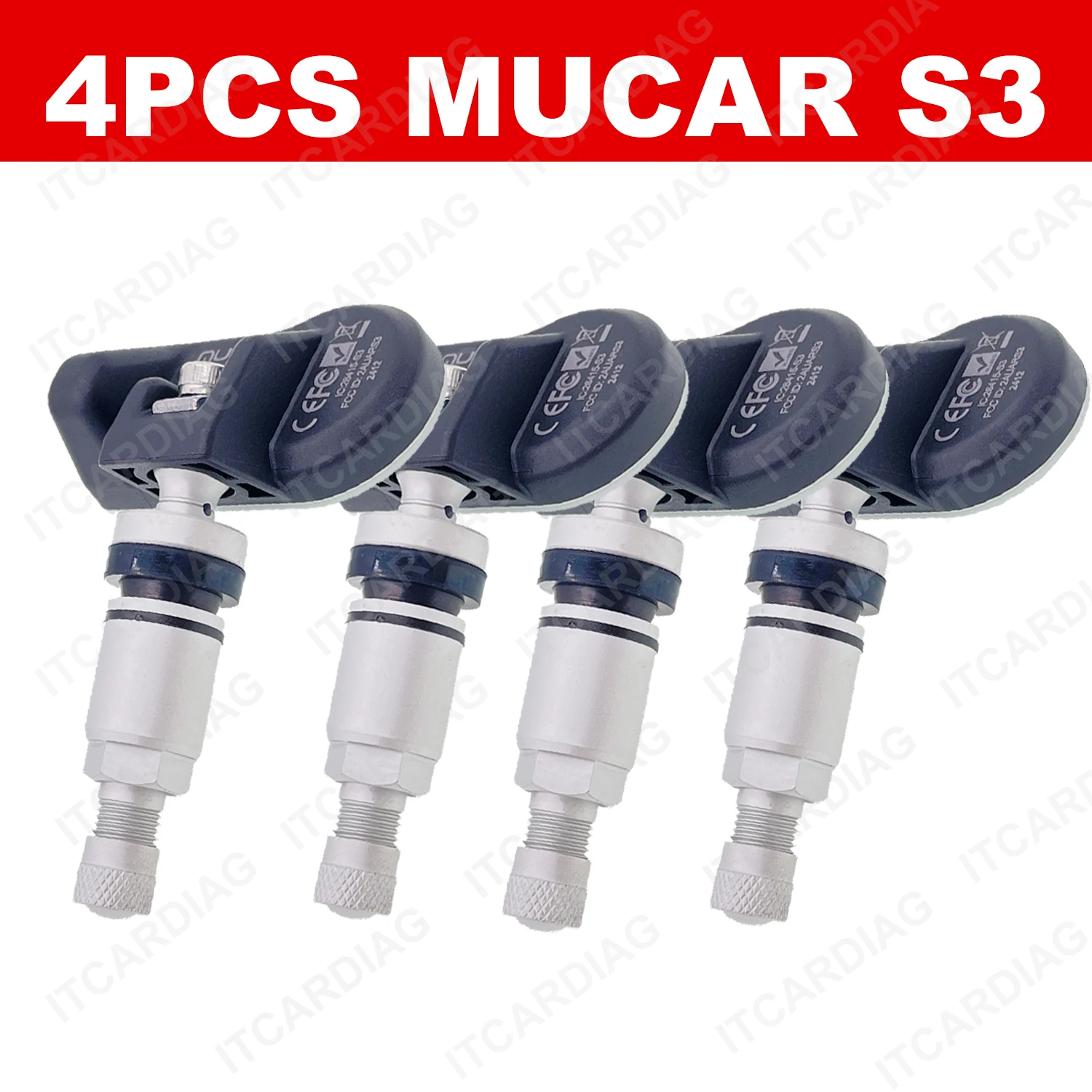 MUCAR TPMS S3 Upgrade of S2 Car TPMS Tire Pressure Sensor 315MHz 433MHz Activator Detector Tool Program Relearn Reset