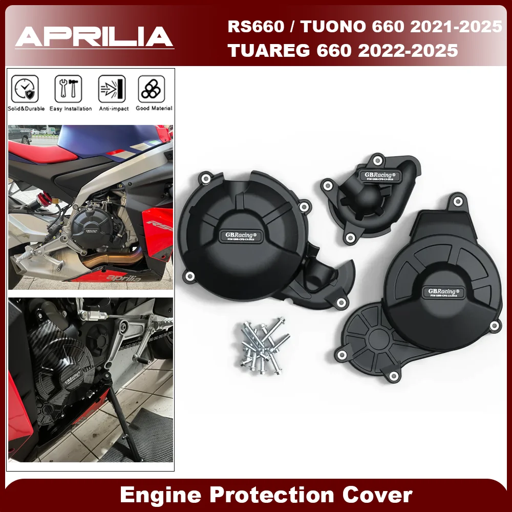 

Для Aprilia RS660 Tuono 660 Tuareg 660 2021-2025 GB защитная крышка двигателя гоночного мотоцикла, рамки, импульсная защитная крышка сцепления