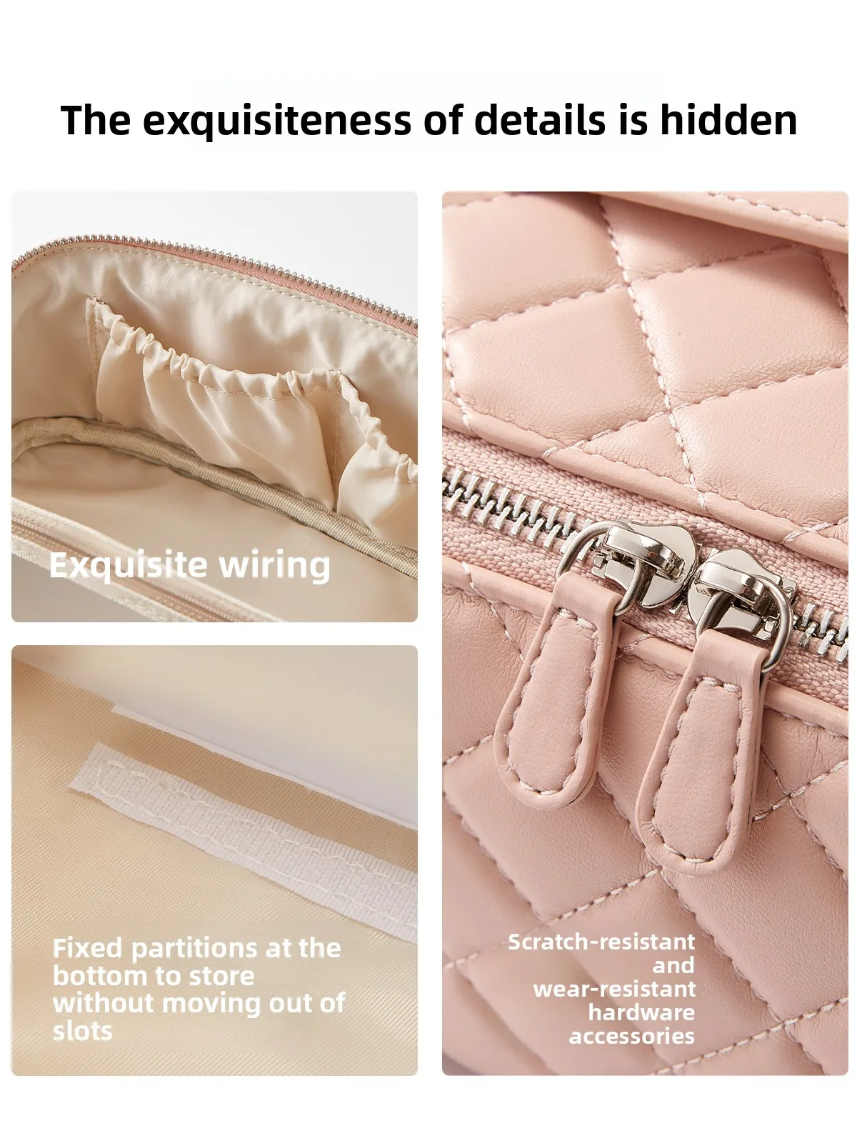 Makeup Bag for Women New High-End Light Luxury High-End Large Capacity Portable Travel Storage Bag Bag Accessories
