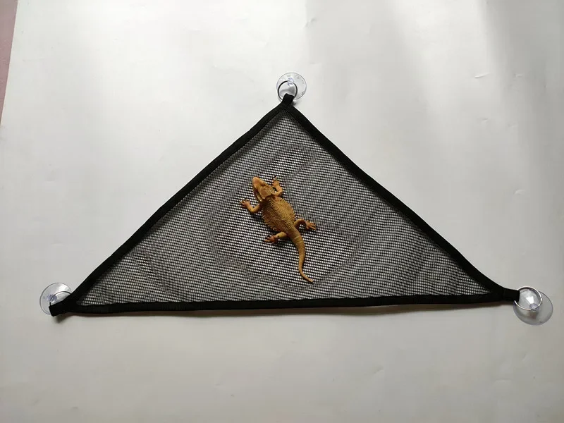 1pc Bearded Dragon Hammock Lizard Lounger Ladder Hanging Bed Accessories Reptile Habitat Terrarium Decoration