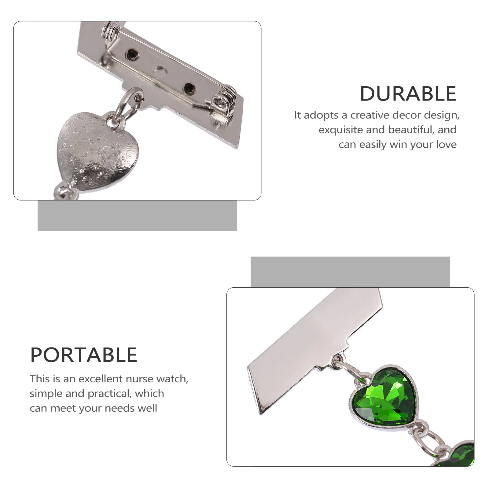 

Creative Nurse Chest Hanging Quartz Pocket Watch For Women Safe Material Elegant Design Healthcare Professionals Gift Idea