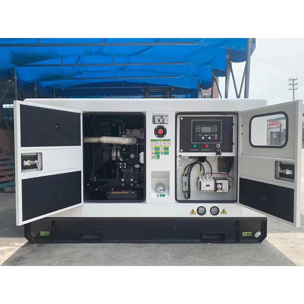 Customized 10kw 10.000 Wats 10 Kva Three Phase Sound Prooft Japanese Diesel Generator Set With Ats For Commercial Use