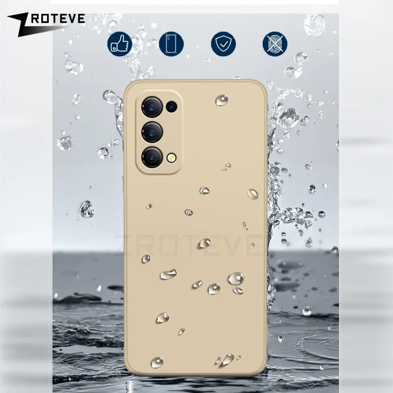 Reno6 Pro Case ZROTEVE Silky Liquid Silicone Soft Cover For Oppo Reno 6 5 Z 5Z 4Z 4 Pro Reno5 Reno4 Reno4Z Reno5Z Phone Cases