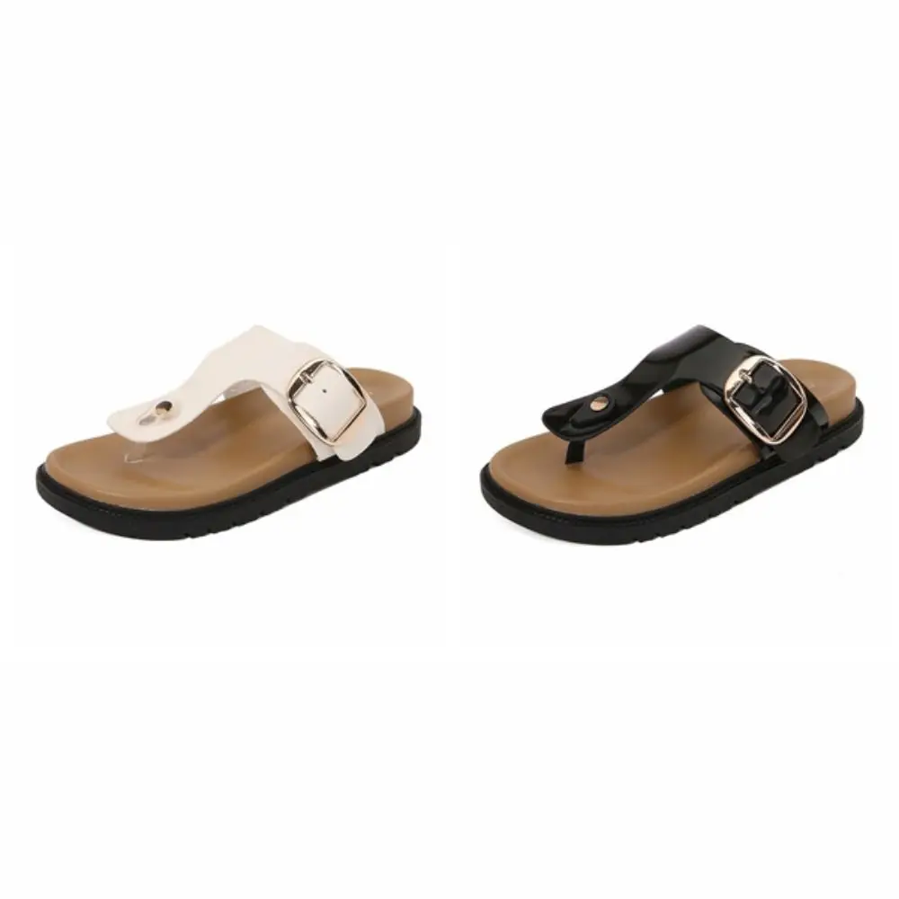 Fashion Platform Beach Flip Flops PVC Casual Thick Soled Slippers Streetwear Shoes Anti Slip Slippers Women Beach