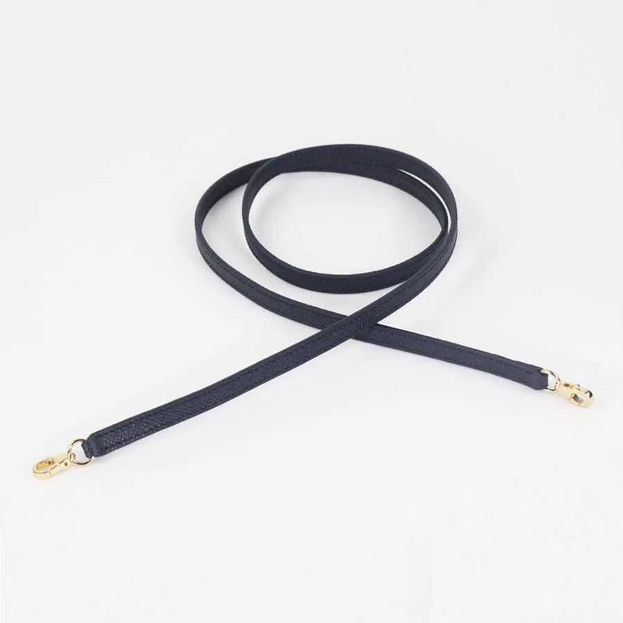 Custom-made Genuine Leather Bag Strap Top-grain Cowhide Mini Crossbody Thin Shoulder Strap Black Epsom Leather Bag Strap