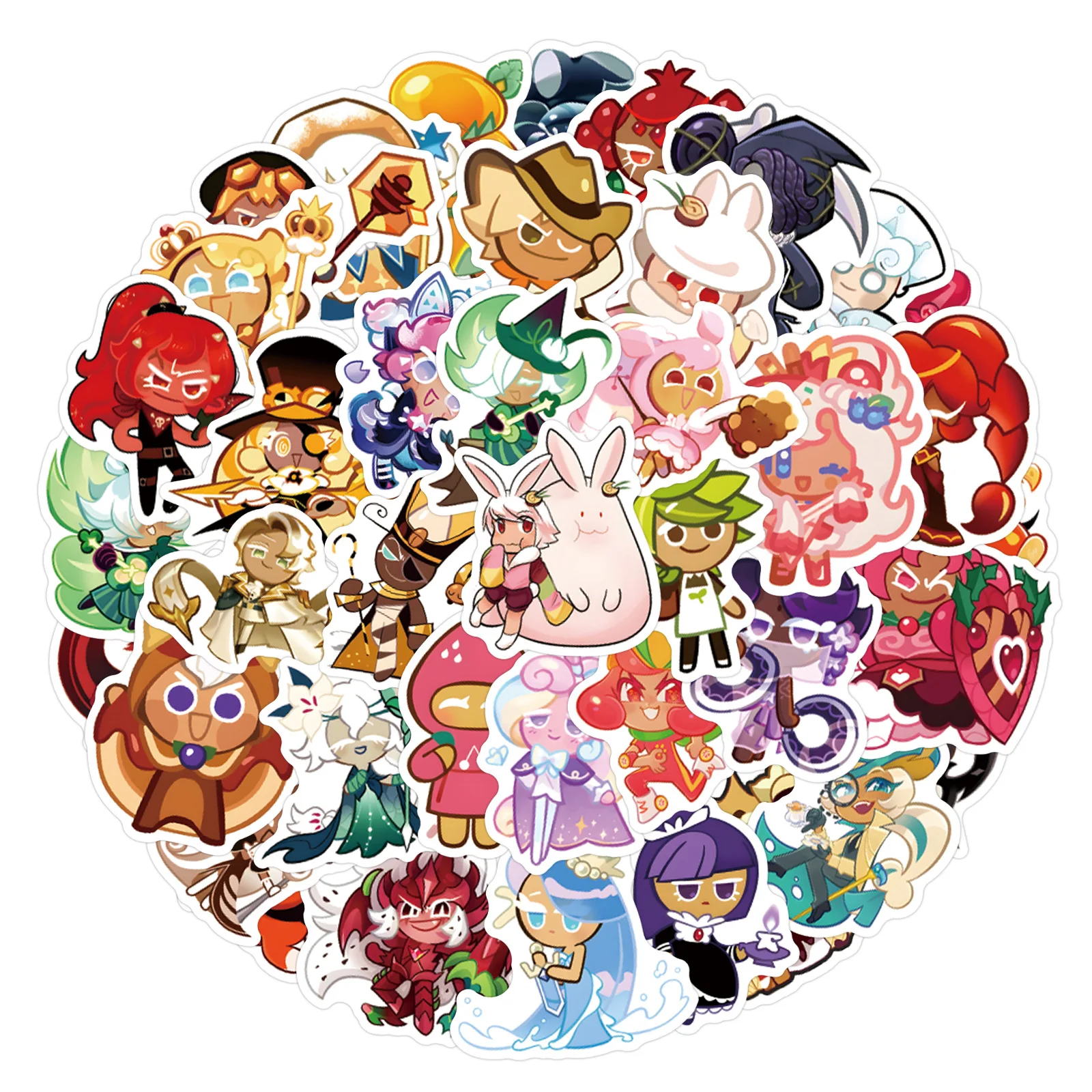 

10/55PCS Hot Game Cookie Run Kingdom Cute Creative Decorative Stickers Phone Case Book Decorative Waterproof Graffiti Stickers