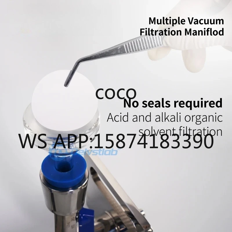 High Quality 3-Branch Glass Funnel Collectors, Vacuum Filtration System, Efficient Liquid Separation Filter for Laboratory Use