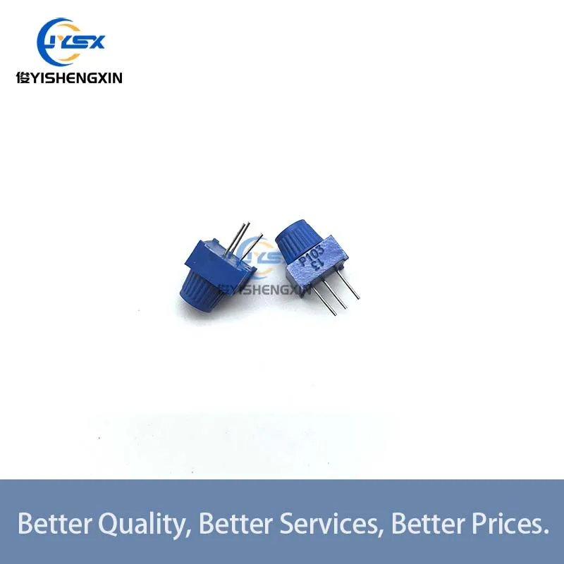 

50PCS 3386P 10K 1k 2k 5k 10k 20k 50K 100K 200K 500K 1M Through Hole Trimmer Potentiometer Cermet Turn Top Adjustment