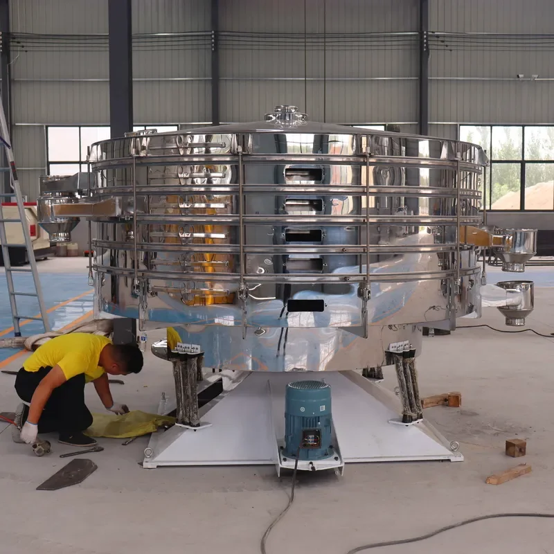 Multi-Layer Tumbler Vibrating Sieve Powder Sieving Sifter Precision Screening Anti-Sticking Vibratory Screen Separator
