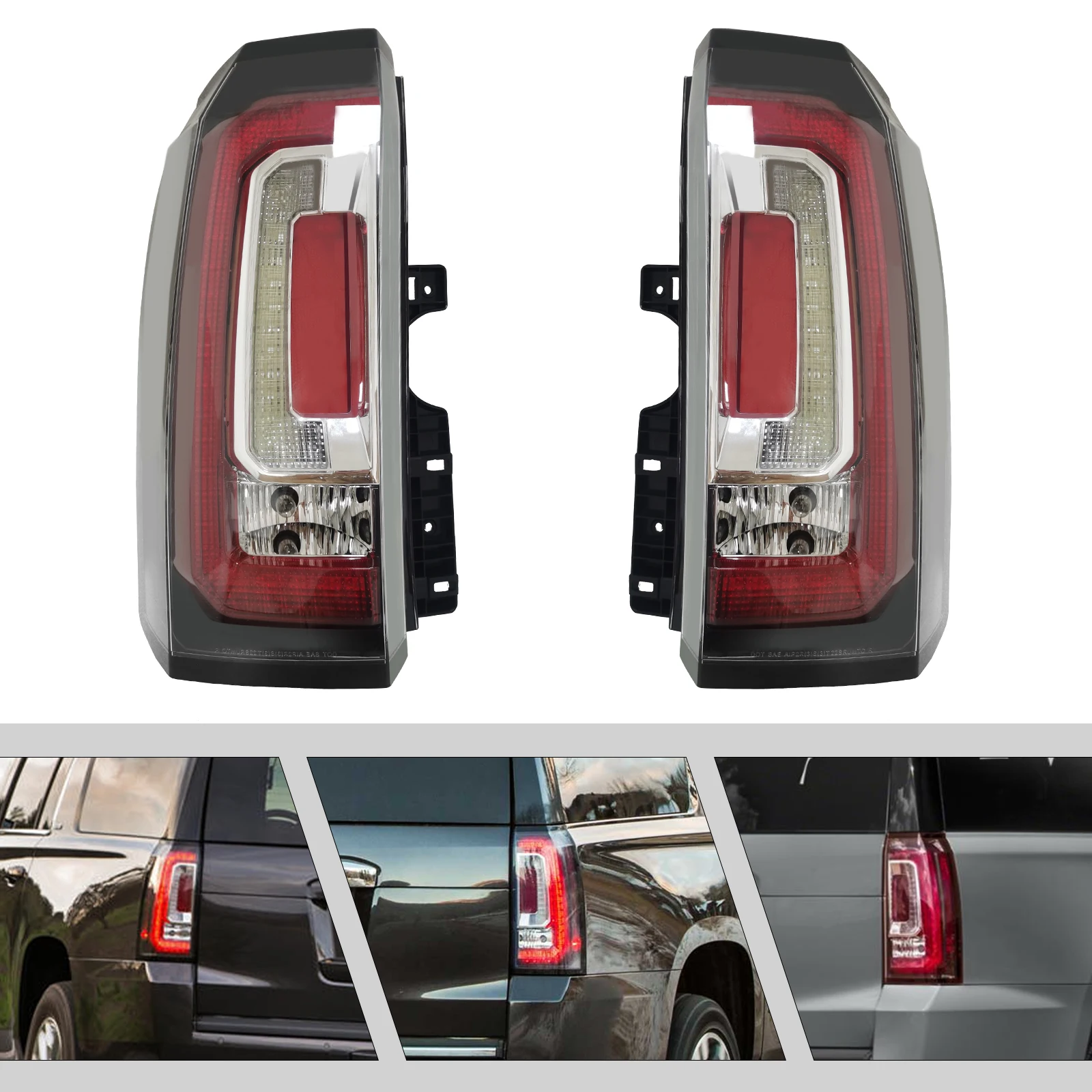 

Fit For 20152016 2017 2018 2019 2020 GMC Yukon, Yukon XL LED Tail Lights Left/Right Side Rear Taillamp