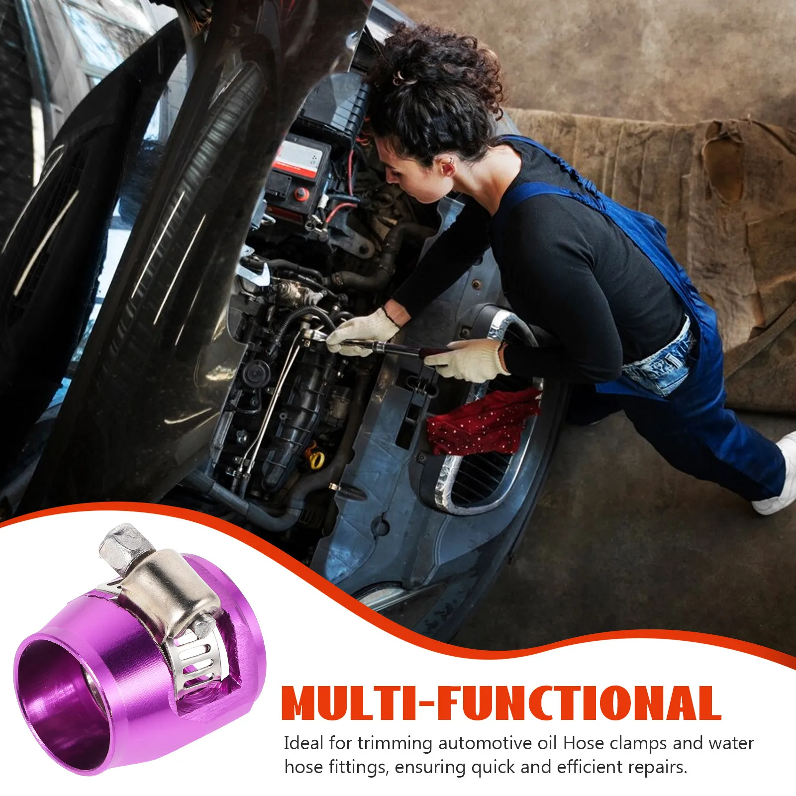 Hose Finisher Clamp Tool for Vehicle Water Oil Fuel Lines Repair Secure Leakproof Longlasting Automotive Hose Clamp Pliers Set