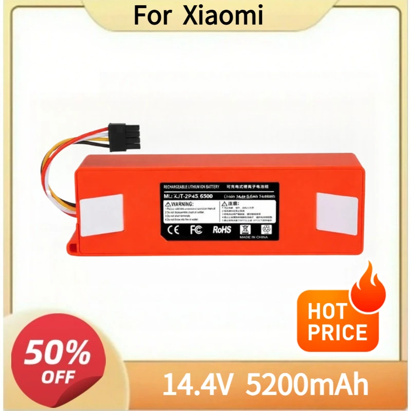New Replacement MLXJT-2P4S Battery Vacuum Cleaner Accessories For Xiaomi Sweeping Robot S50 S51 S55 T65
