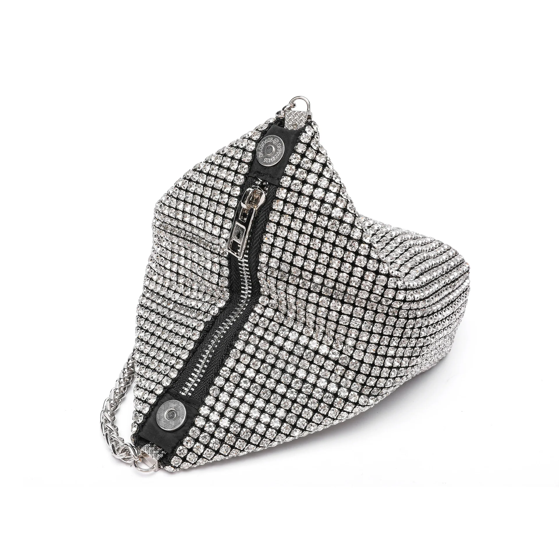 Diamond-encrusted Banquet Women's Full Diamond Rhinestone Mine Bag Fashion Portable Dinner Evening Soft Bag Clutches For Wedding