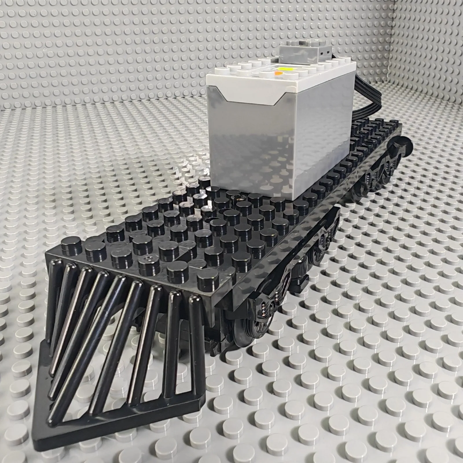 Bloques de construcción de tren urbano, Base de potencia, ferrocarril de alta velocidad, modelo técnico MOC, piezas de funciones de potencia, Motor de tren, juguetes para niños