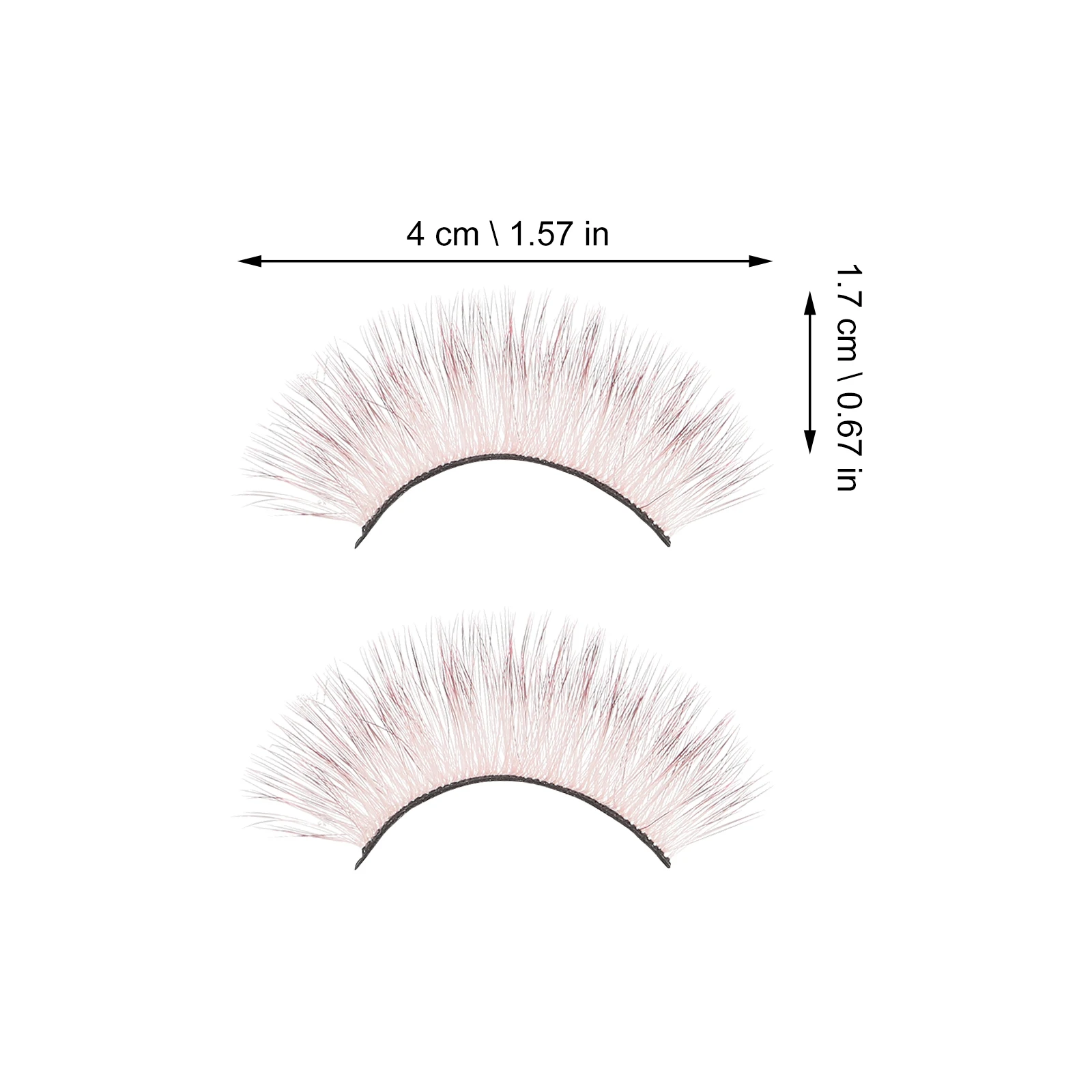 

Colored Eyelashes False Lashes Dramatic Natural Cosplay Halloween Faux Sexy Eye Makeup Party Club Stage Photo Prom