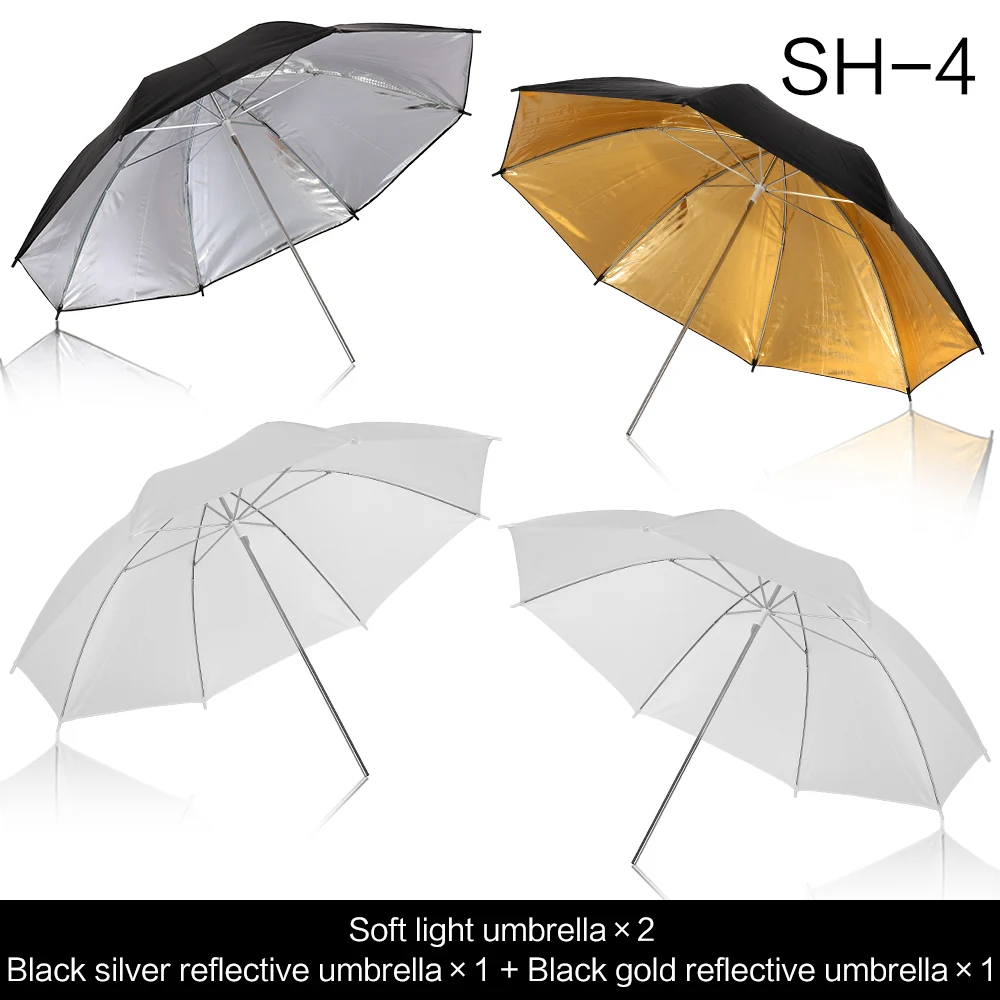 33 Inch 83cm Photography Studio Flash Gold Silver Translucent White soft Umbrella for Studio Lamp Flash Lighting Accessories