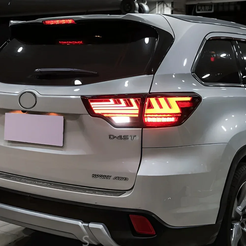 

Car Taillights Assembly For Toyota Highlander Kluger 2015-2021 Auto Rear Back Lamps Upgrade LED Dynamic Turn Signal Accessories