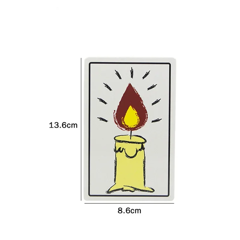 Tarjetas de velas de reanimación divertida, trucos de magia, tarjeta de llama de Re-vivo, primer plano, accesorios mágicos de calle, ilusión,