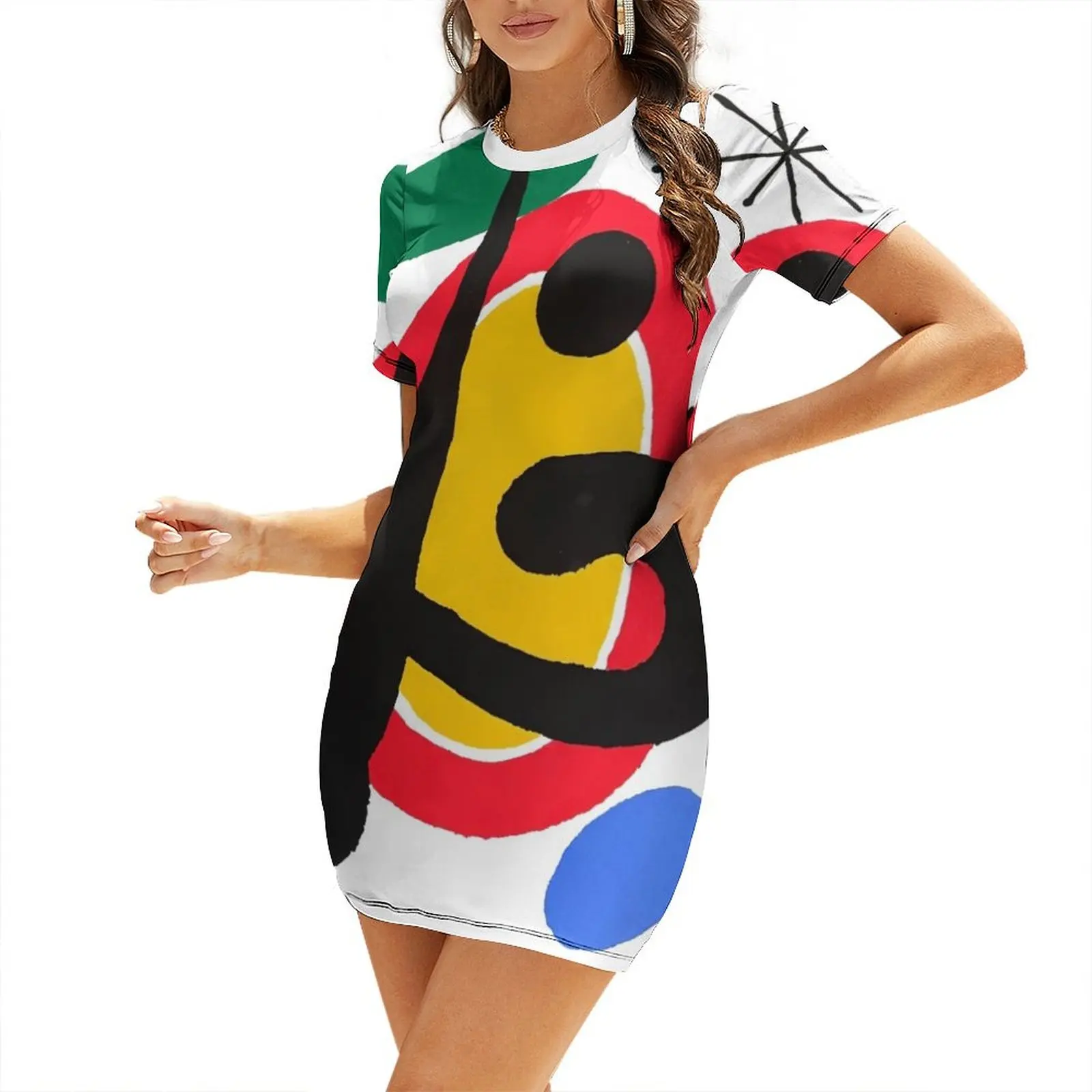 

Mirò Short Sleeved Dress women dress women's clothing trend 2025 Dress woman Women's skirt