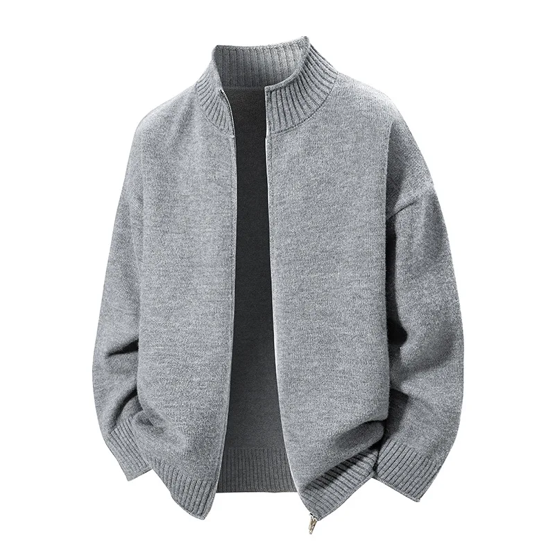 

High-End Thiened Anti-Ball M Sweater Cardigan Warm Youthful Sle Polyester Fiber Ciwalk Autumn Season Regular Sve