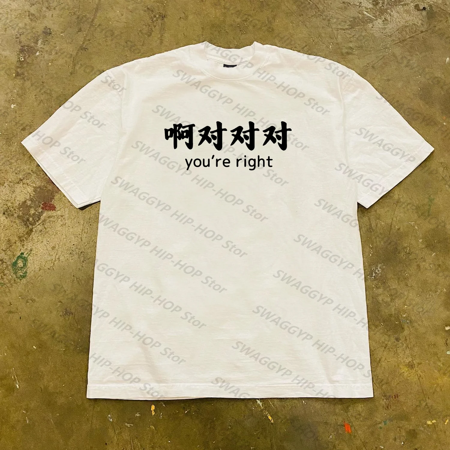 

[XNF Official Store]Goblin Mode! Cotton Ins American Retro Loose Short-Sleeved T-shirt Classic Vintage Unisex Tops Kids/Adults