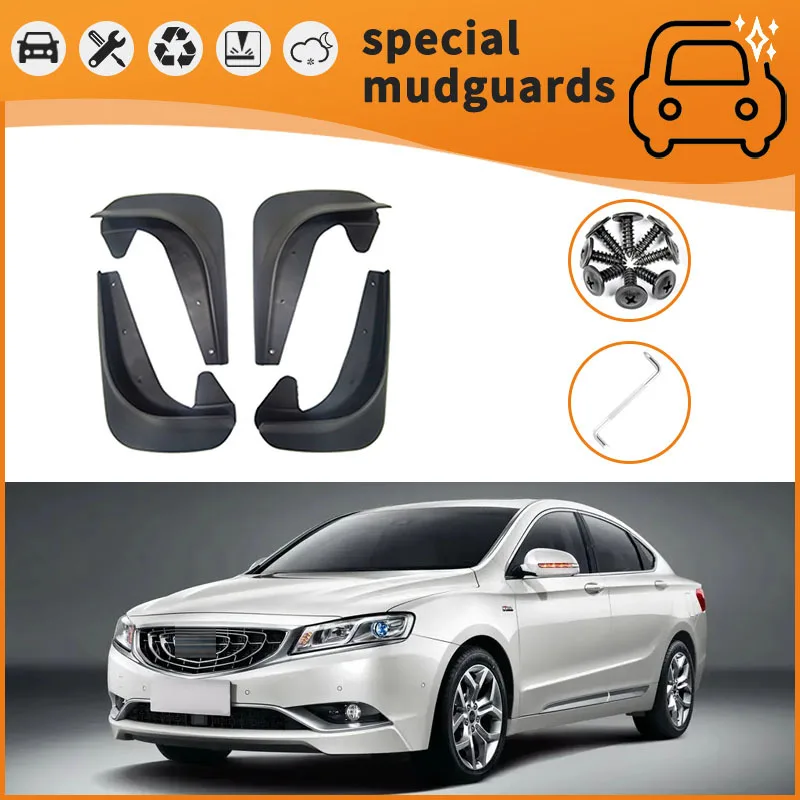 

For 15-19 Geely Borui Emgrand GT models Mudguards Fender Mudflaps Front Rear Flares Splash Guards Cover Car Accessorie