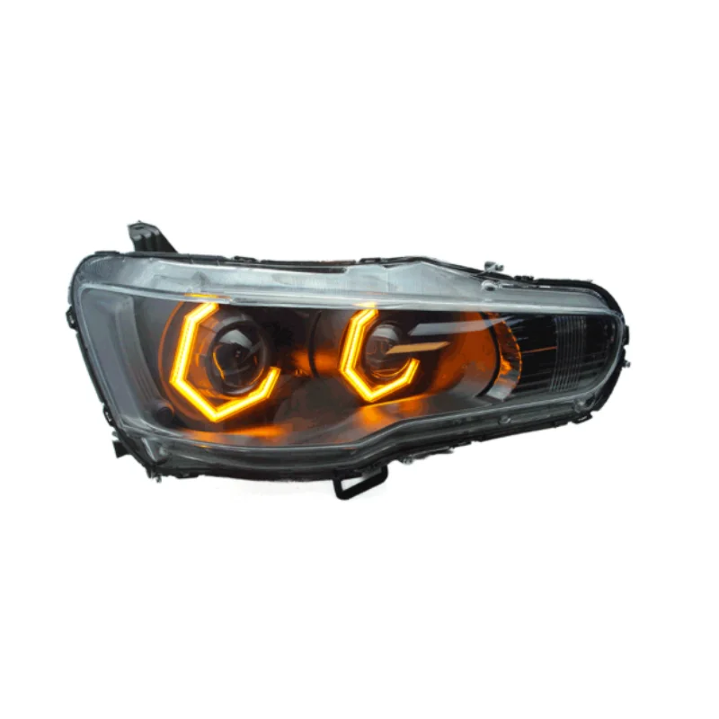 LED headlight for Mitsubishi Lancer-ex 2009-2023 modified Angel eye front lamp Turn signal