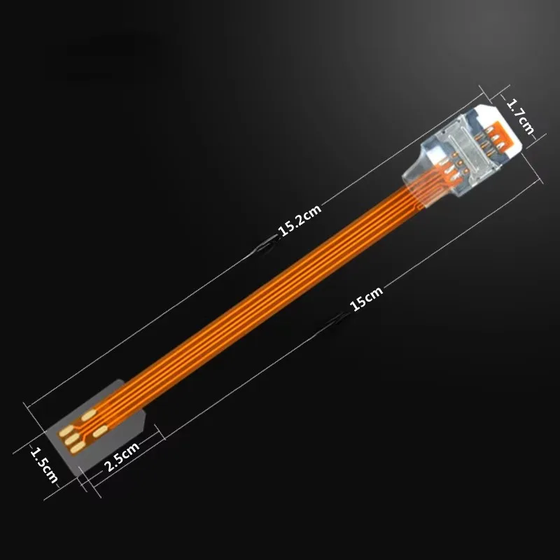 SIM Card Positive Extension Cord Converter Adapter Transparent Smartphone Sim Card Holder Open Device for Old Andriod Phone 2025