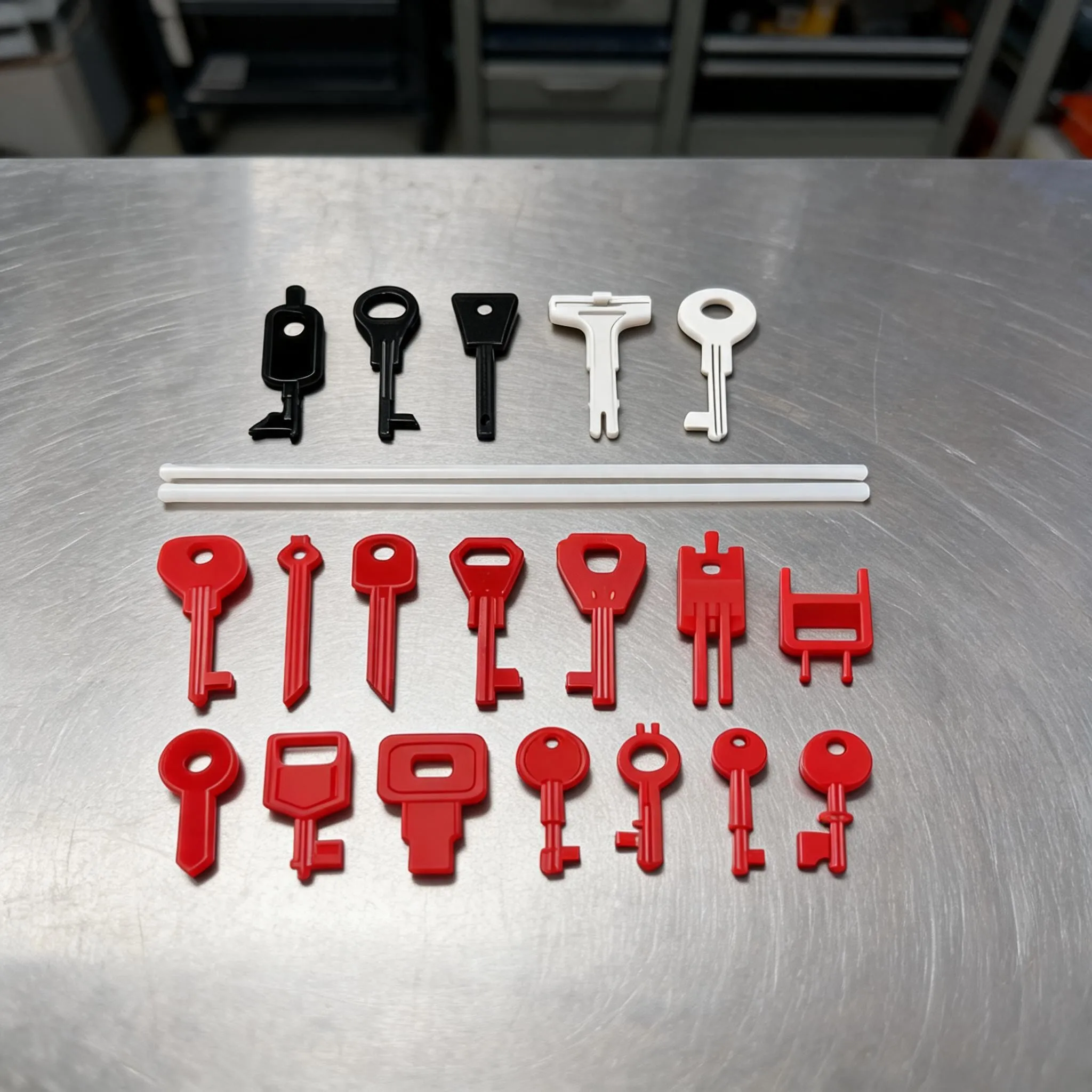 19PCS Fire Alarm Test Key Set Call Point Test Key Kit Fire Alarm Manual Reset Key Plastic Metal Versatile Tool For Fire Drills
