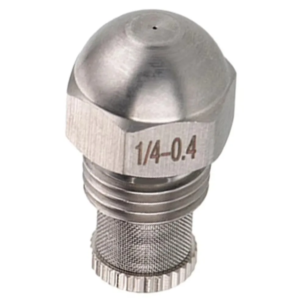 2PCS 304 Stainless Steel Misting Nozzle 1/4 BSPT Silver Garden Misting Nozzle 1.5mm Orifice Atomizing Spray Tip