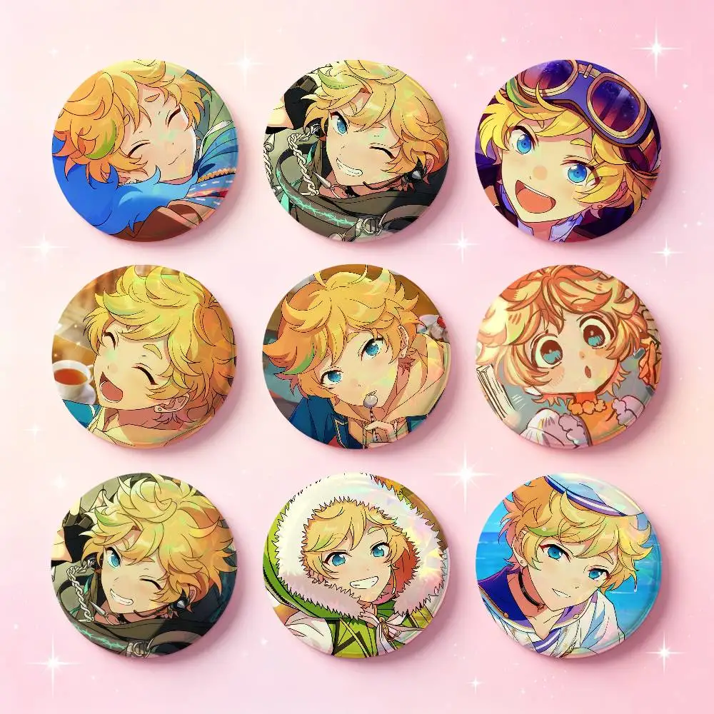 Sora Harukawa Anime Figure Badges 25 32 44 58 75 Mm Round Cosplay Pin Bag Decor Fans Collect Friends Gifts Brooch Souvenir