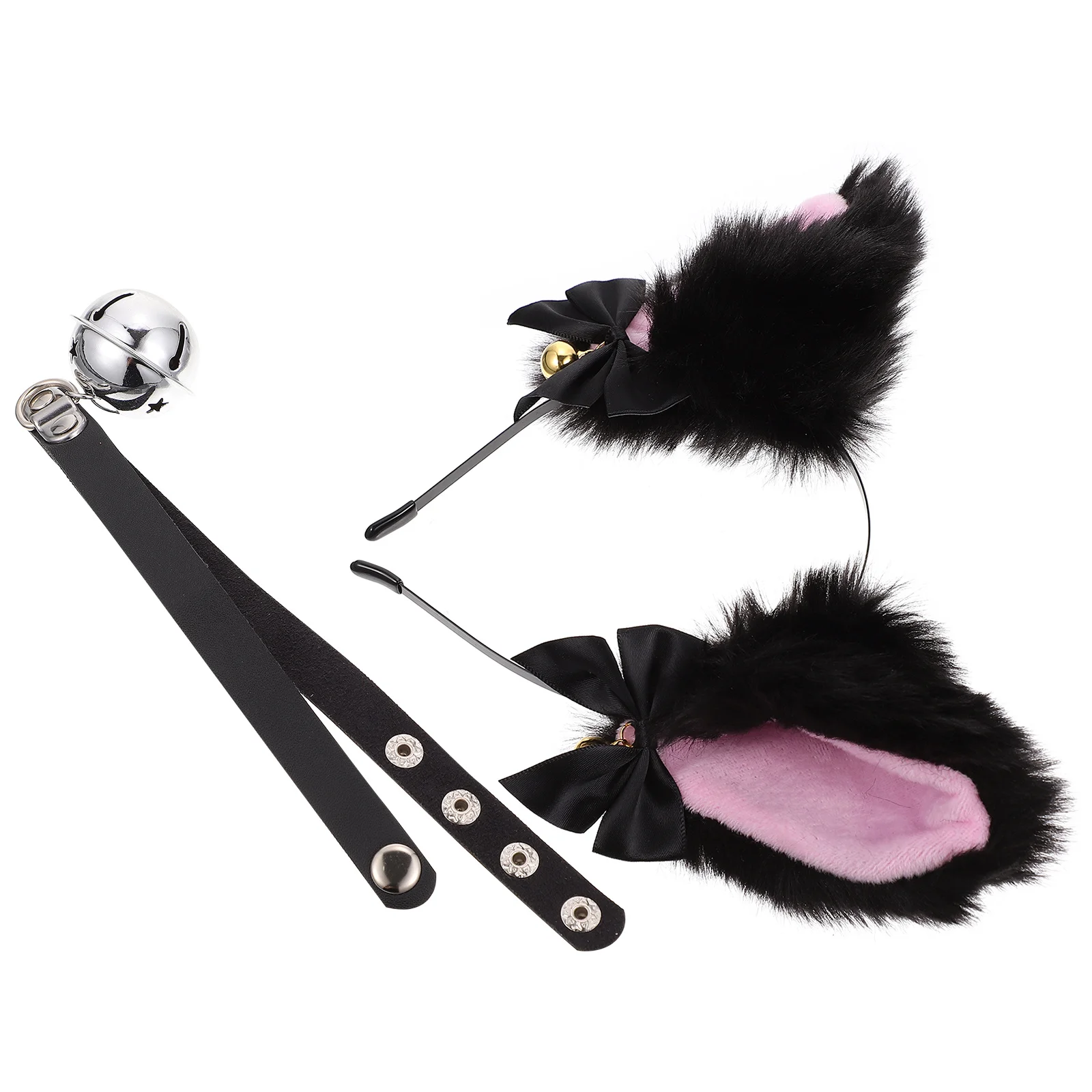 

1 set 1 Set Cat Ear Headband Decorative Choker For Women Party Costume Cosplay Headdress Festival Hairband Creative Collar Set