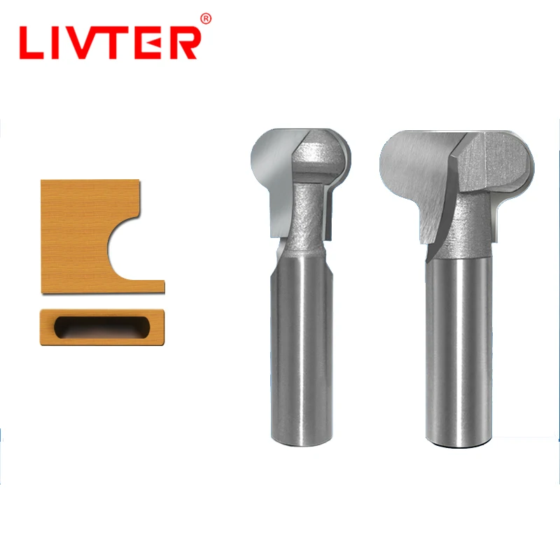 Livter Router Bits 6024 Drawer Pull Bit with 3/16-Inch Radius, 3/4-Inch Large Diameter and 7/8-Inch Cutting Length