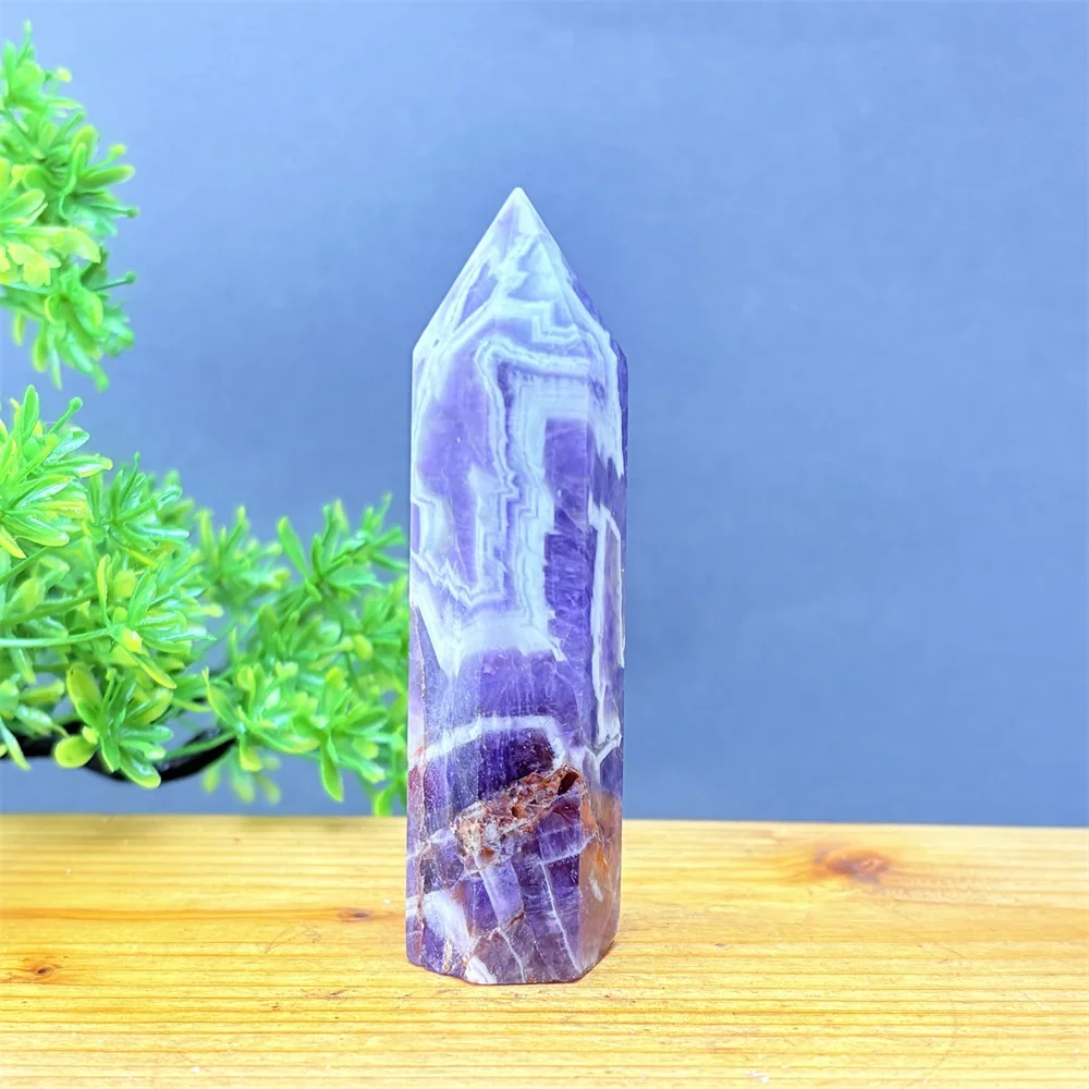 Natural Fantasy Amethyst Crystal Tower Gemstone Reiki Healing Wand Adaptive Wicca Home Decor Holiday Gift