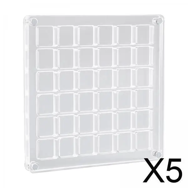 

5x Nail Rhinestones Storage Box Seashell Display Case Jewelry Container for Nail Art