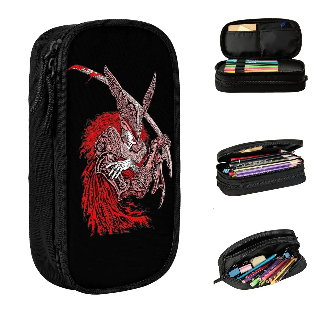 

Malenia Blade Of Miquella Pencil Cases Creative Dark Souls Video Games Pen Pencil Bags Student Large Storage Cosmetic Pencilcase