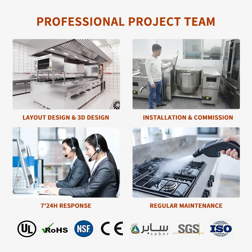 Stainless Steel Restaurant Kitchen Equipment Supplier Restaurant Complete Kitchen Equipment