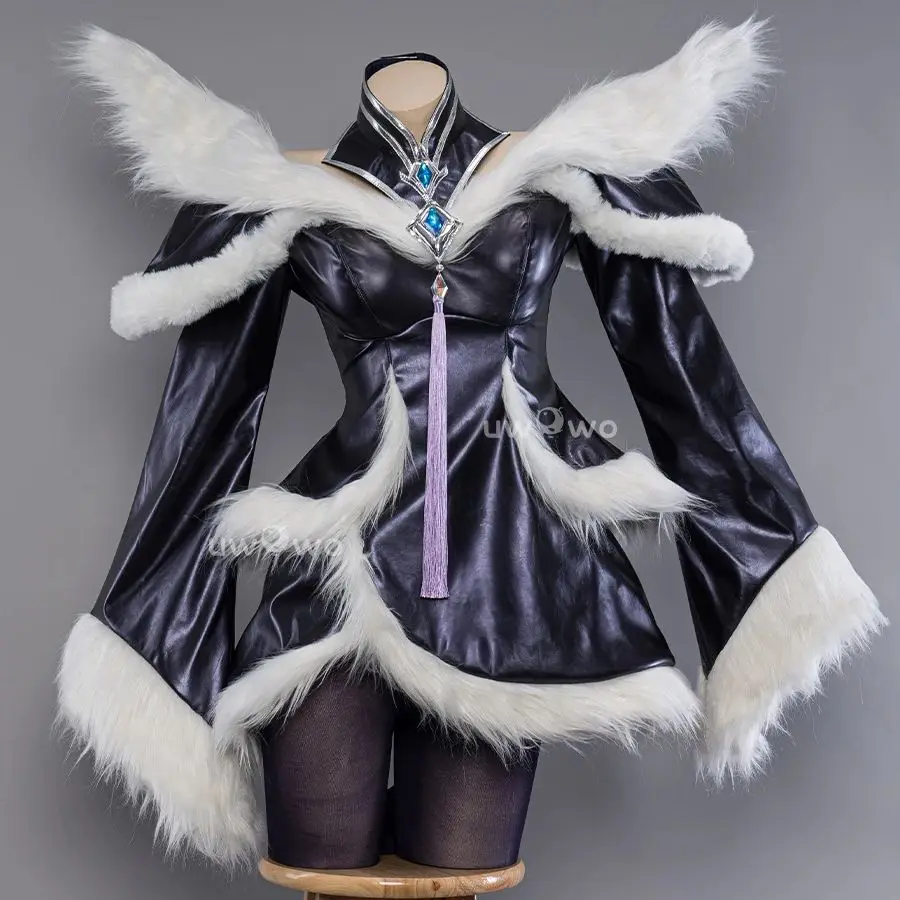 Gra Ahri Cosplay liga o północy Ahri Foxx kostium cosplayowy Anime sukienka nowa dziewięcioogoniasty pełny zestaw Halloween dla kobiet mężczyzn peruki