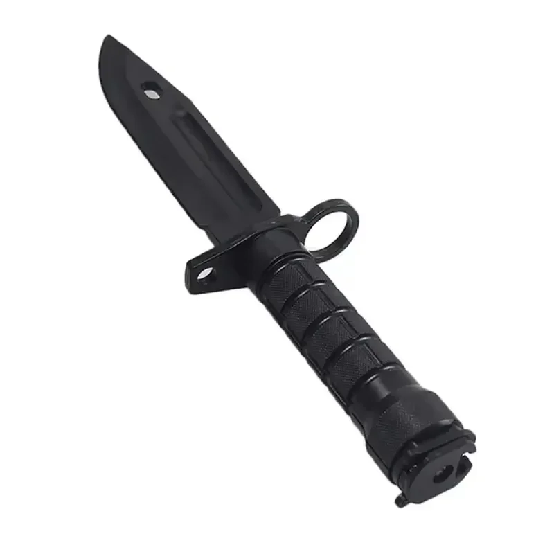 Rubber Knife Training with Sheath, Fake Plastic Dagger, Flexible and Soft Fixed Blade Suitable for Props, Halloween Martial Arts