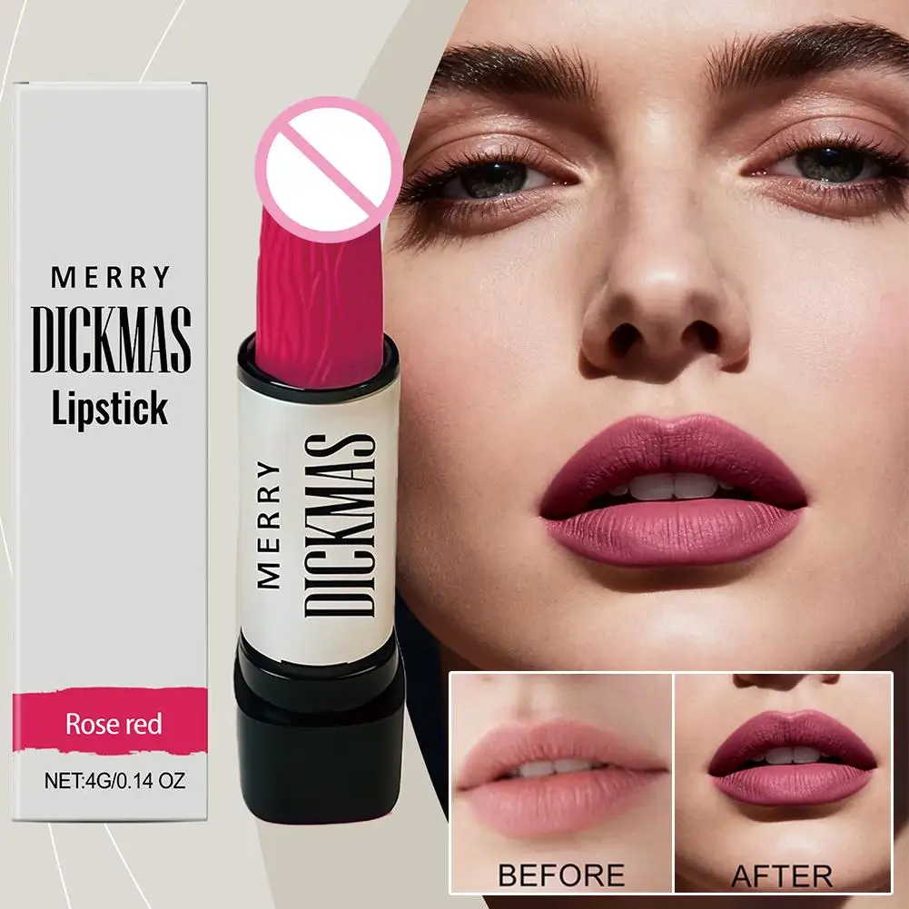 Party Lipstick Waterproof Long-Lasting Moisturizing Gift And Gloss Dark Red, Festival Purple, Bright Brown Lip Rose Pink, O D7Q6