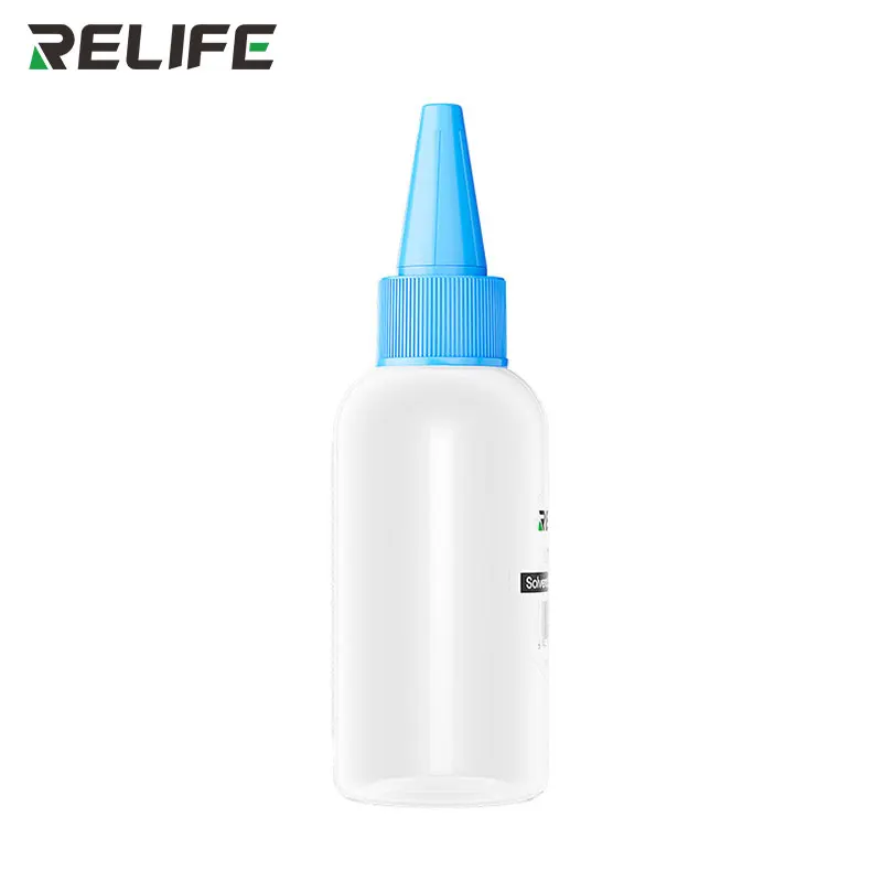 RELIFE TB2 50ML Solvent Empty Bottle with Needle Tip Phone Repair Soldering Oil Welding Flux  Alcohol Rosin Dispenser Bottle