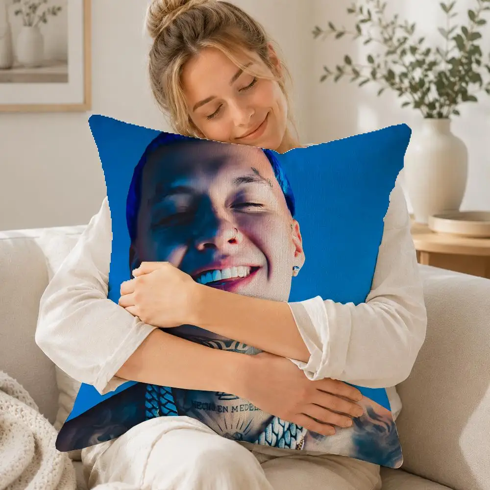 Singer Blessd Cushion Cover Linen Cushion Cover, Double-Sided Printed Pillow Cover for Sofa Home Decor