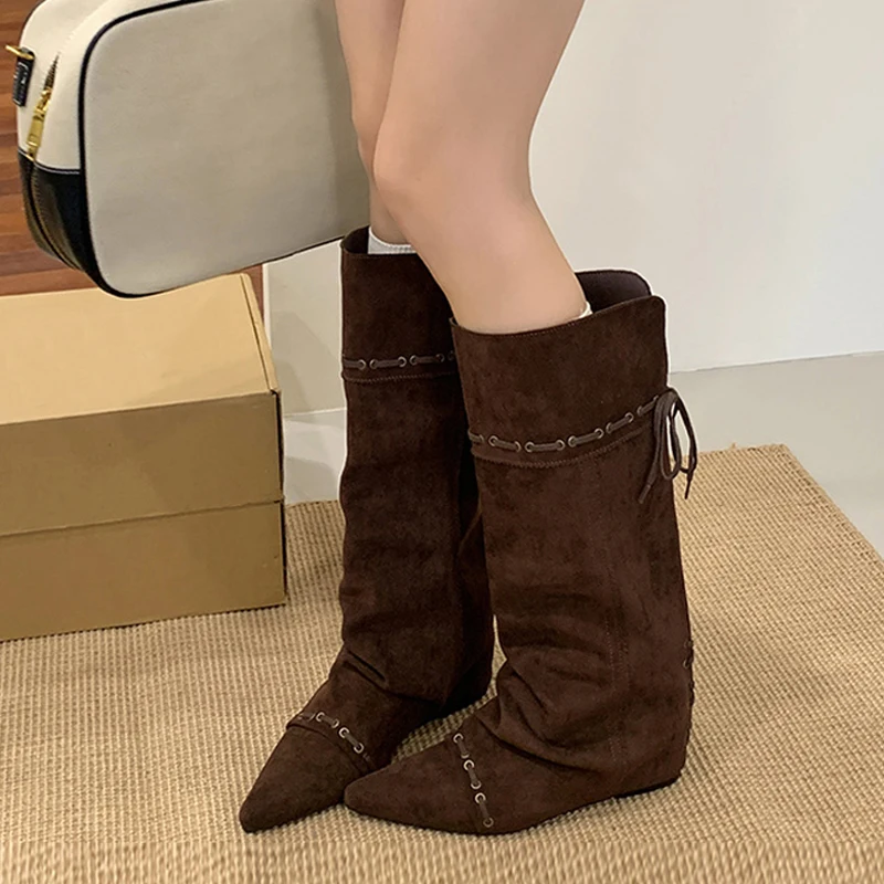 Liyke Fashion Design Drawstrin - огляд і ціна Vintage Fashion Boots