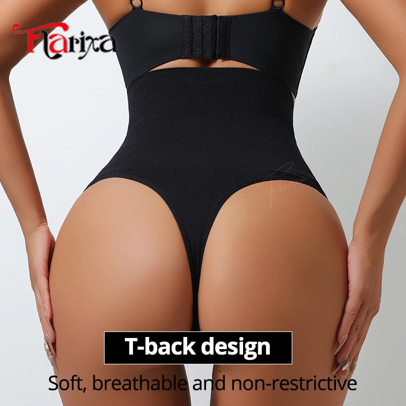 Flarixa бесшовные компрессионные трусики-стринги Waist Cincher, утягивающие трусики, удобные корректирующие трусы для женщин с высокой талией, стройнящие