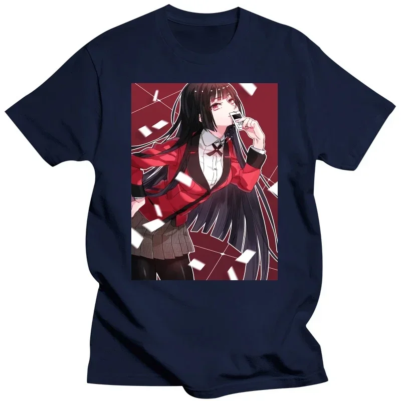 Kakegurui Funny T Shirt Woman Kawaii Summer Tops Cartoon Tees Fashion Unisex T-shirt Men Cotton Tees Harajuku