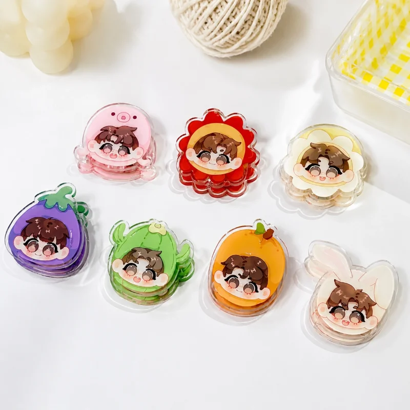 Custom Acrylic Clip Personalized Clothe Photo Paper Peg Clip Craft Gift For Binding Patchwork Decoration Customize Clamp