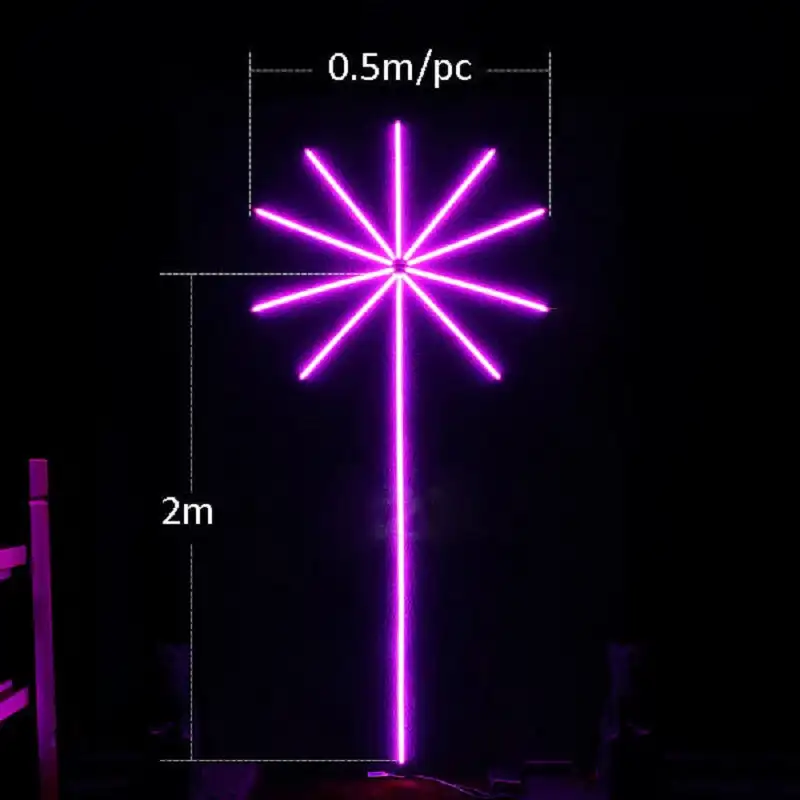 Bande lumineuse LED intelligente avec télécommande, feux d\'artifice, RVB, document proxy, USB, synchronisation, musique, division, Noël, nouvel an