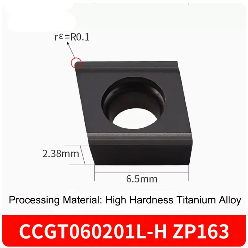 GULING 10PCS Alloy Turning Insert CCGT060202 09T304L-H CNC Lathe Cast Iron Stainless Steel Boring Cutter Grain Carbide Inserts