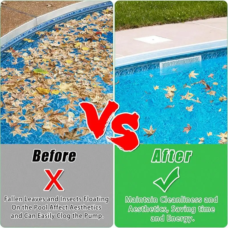 

Pool Skimmer Guard Leaf Skimmer Screen Professional Shield Mesh Net Heavy-Duty For Poolside Drainage Ditch Hot Tub